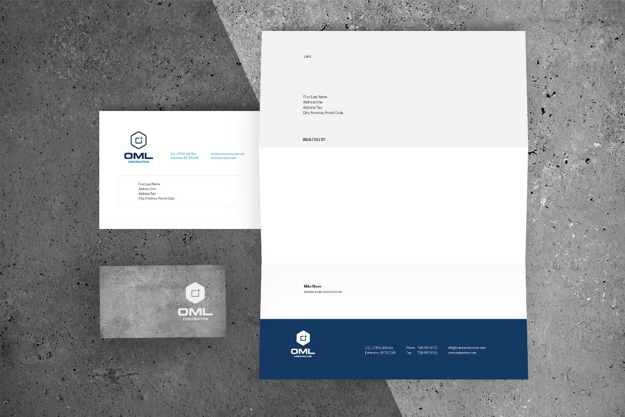 Showcase OML Construction Letterhead